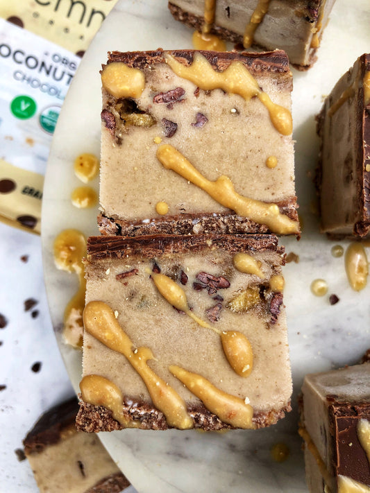 Chunky Monkey Cheesecake Bars | Emmy's Organics