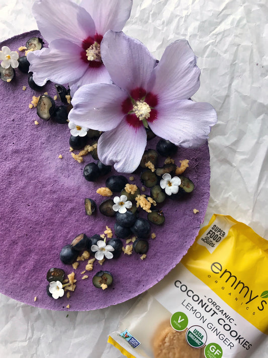 Vegan Blueberry Lemon Cheesecake