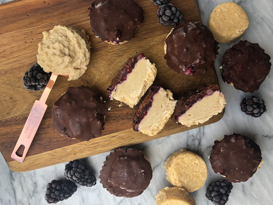 Blackberry Chocolate Cheesecakes | Emmy's Organics