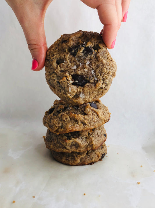 Tahini Coconut Almond Chocolate Chunk Cookies | Emmy's Organics