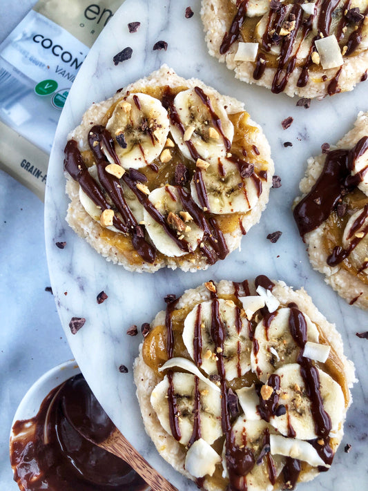 Salted Caramel Cookie Dessert Pizza | Emmy's Organics