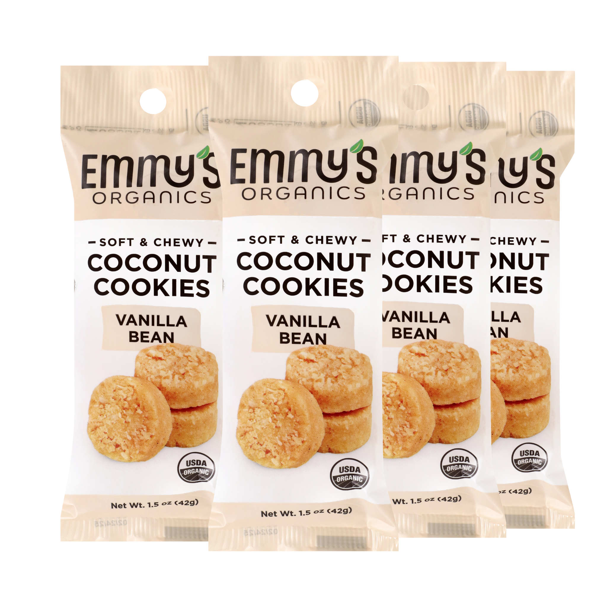 emmi atelier - cookie ページ Vanilla Bean Coconut Cookies, Grab & Go 3-Packs | Emmy's Organics