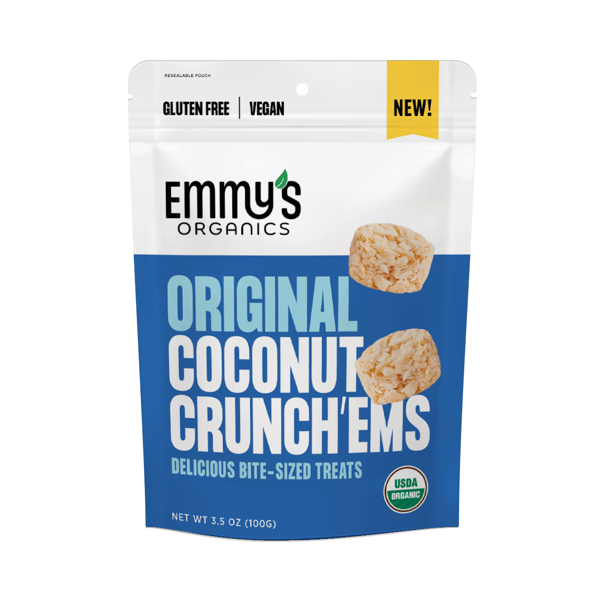 New! Original Coconut Crunch'Ems Emmy's Organics