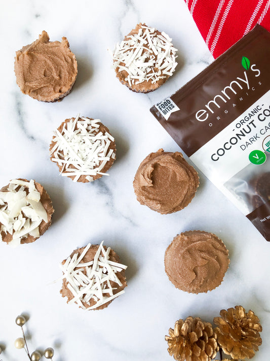 Mini Chocolate Coconut Cheesecake Bites | Emmy's Organics