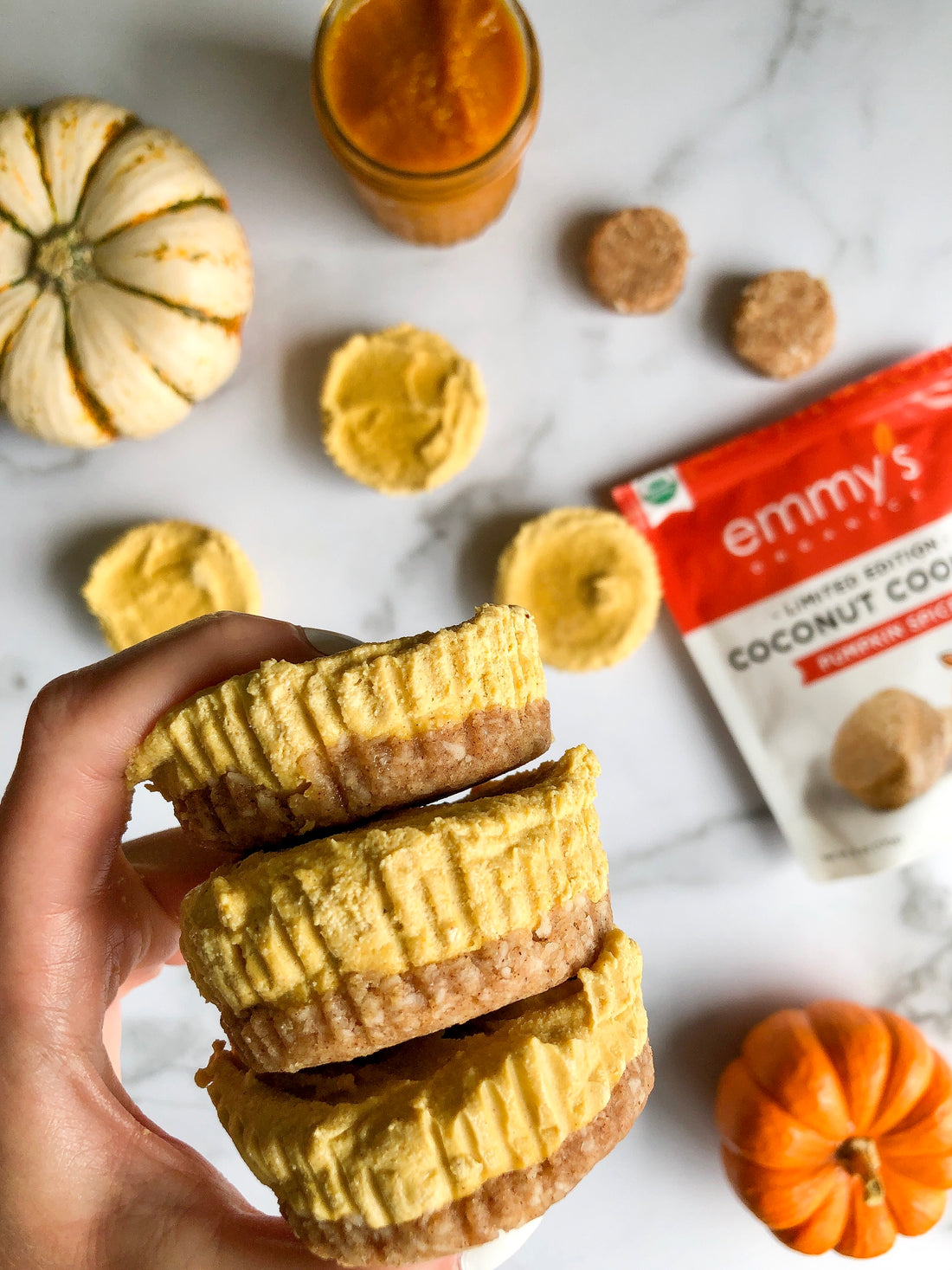 No-Bake Pumpkin Cheesecake Bites | Emmy's Organics