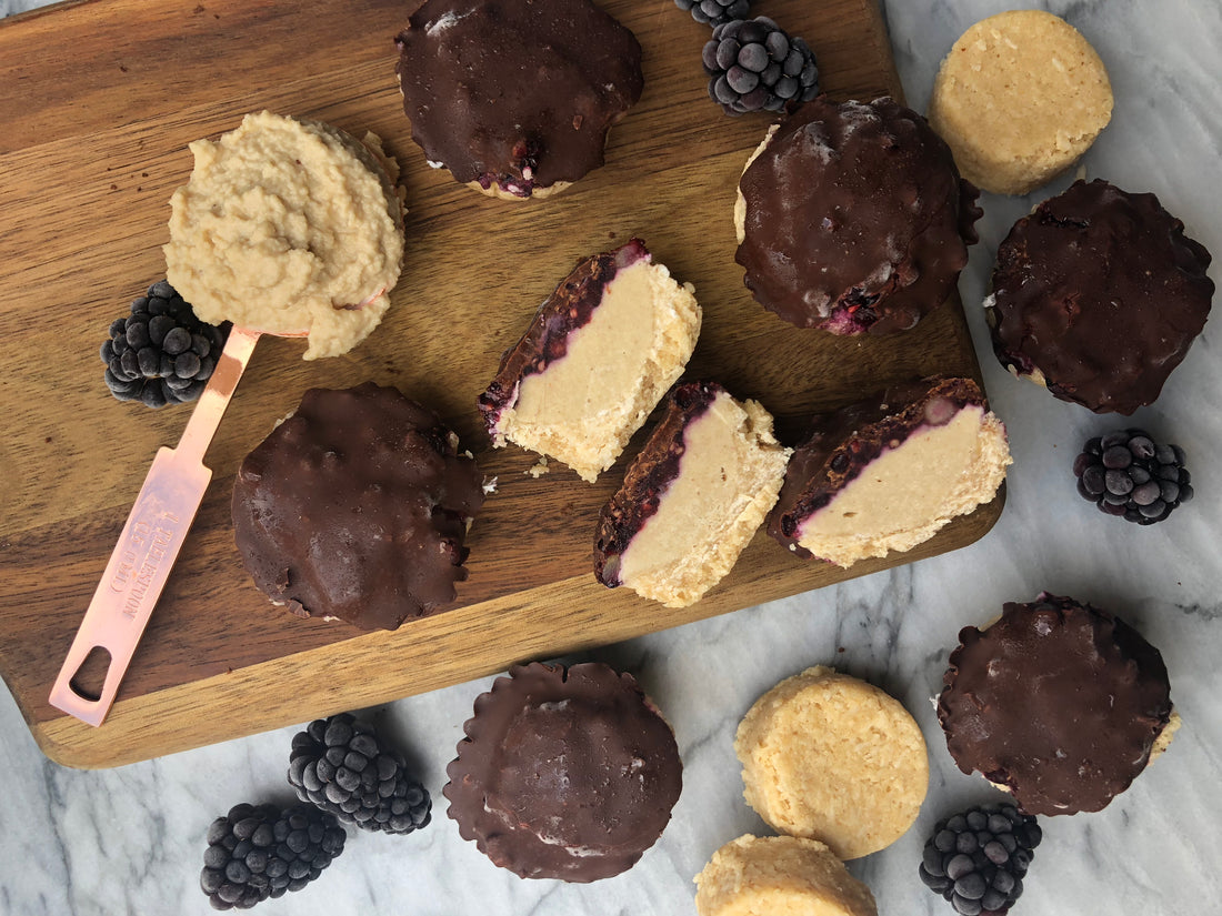 Blackberry Chocolate Cheesecakes | Emmy's Organics 
