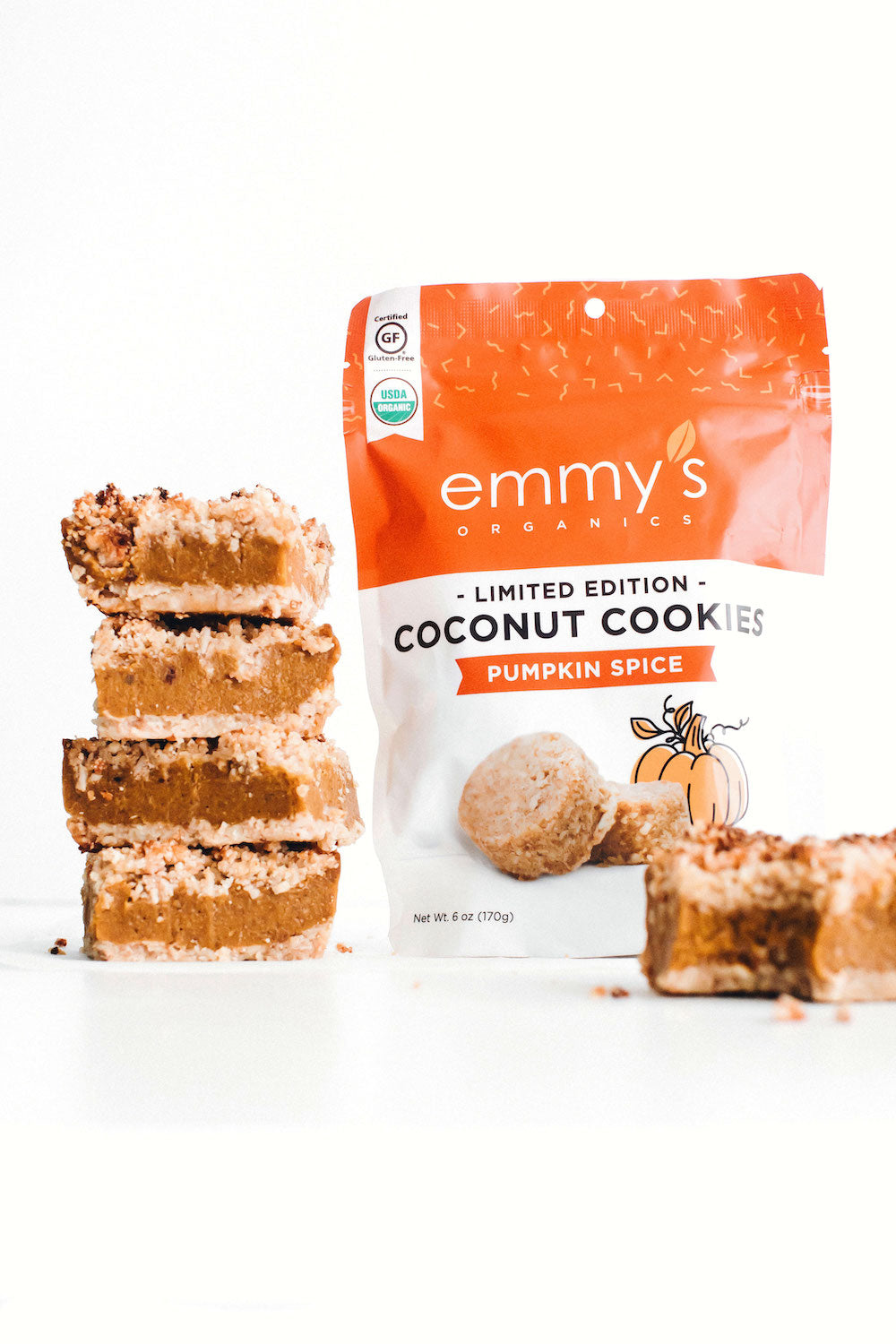 Pumpkin Pie Crumble Bars | Emmy's Organics