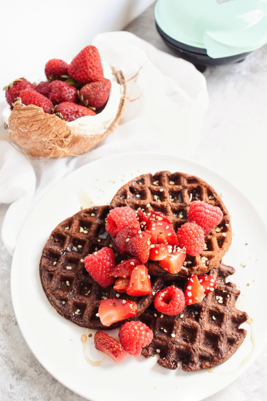 Chocolate Cookie Waffles | Emmy’s Organics