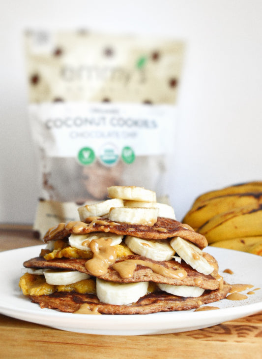 Coconut Banana Pancakes | Emmy's Organics