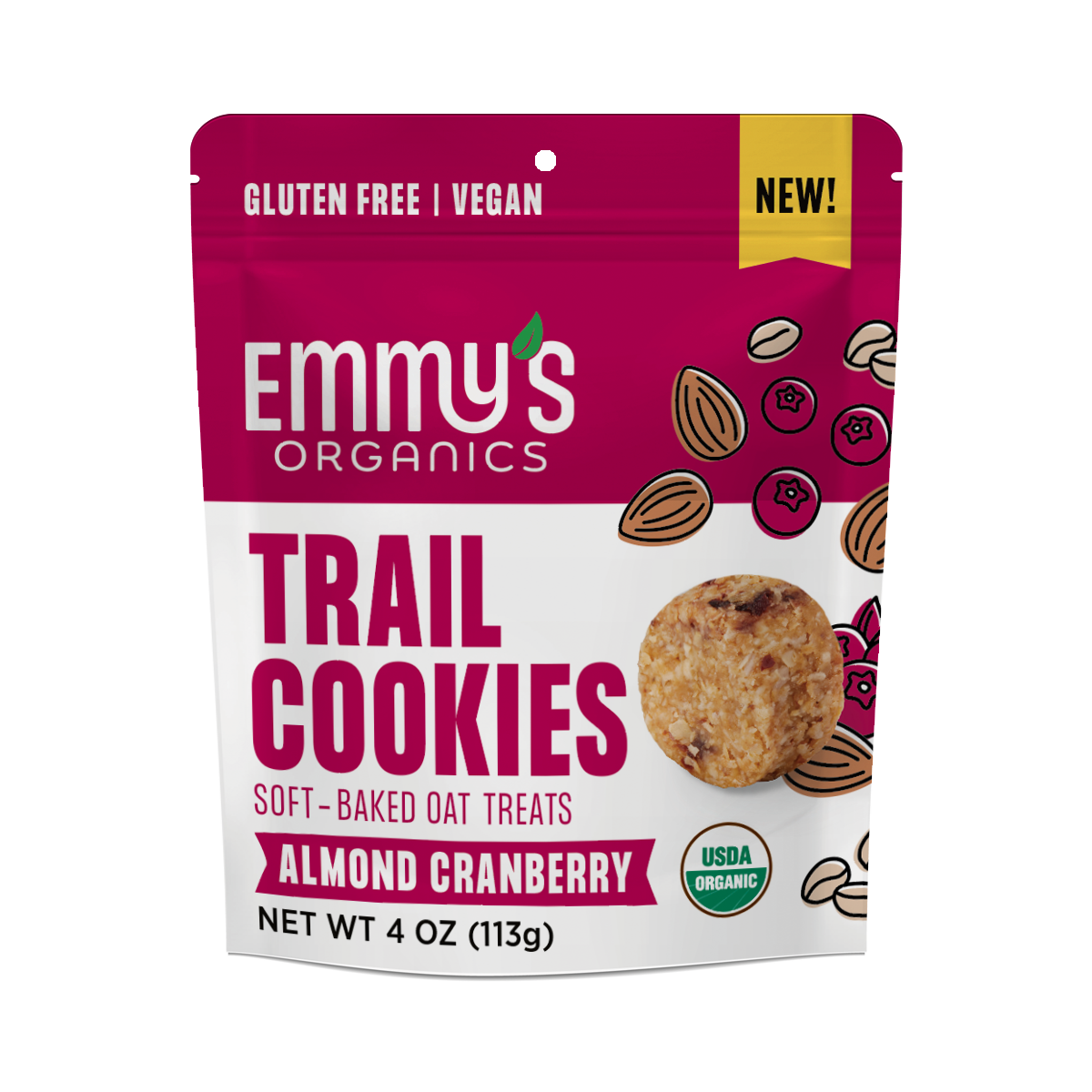 Almond Cranberry Trail Cookies