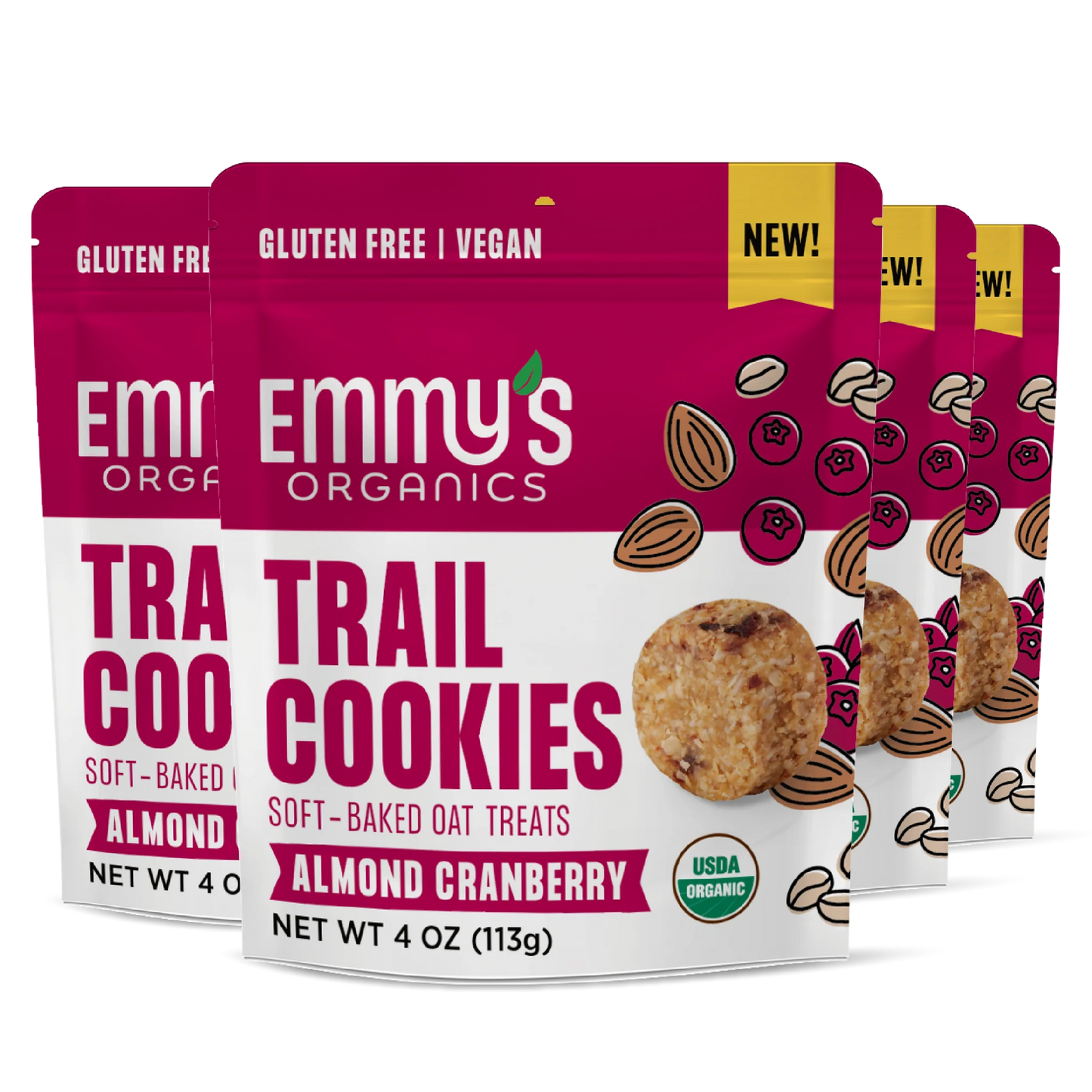 Almond Cranberry Trail Cookies