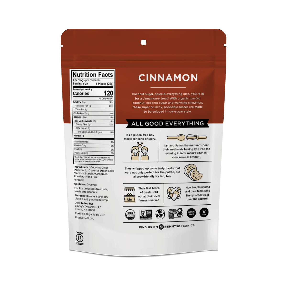 Wholesale Cinnamon Crunch'Ems Mastercase (24 Units)