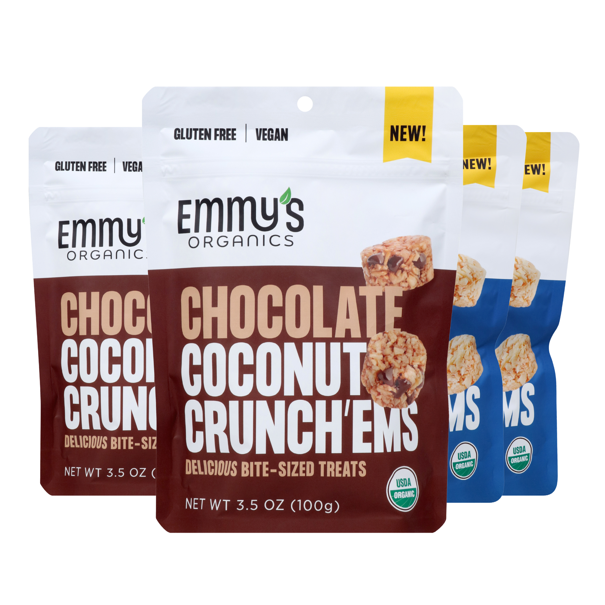 Coconut Crunch'Ems Combo Pack, Crunchable Clusters | Emmy's Organics